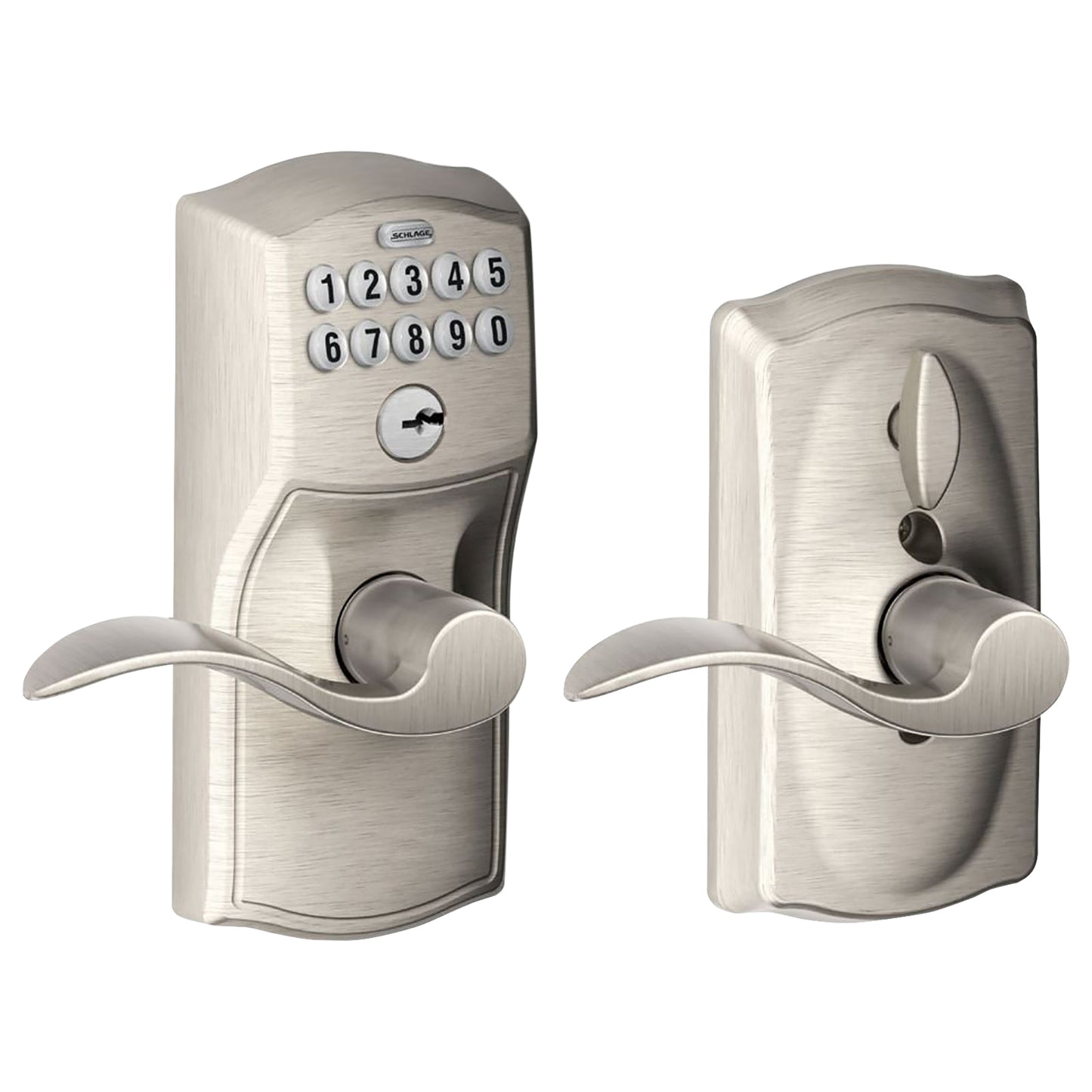Schlage Residential FE595 CAM619ACC KD FE Series Grade 2 Cylindrical PIN Access Technology Keypad Lockset