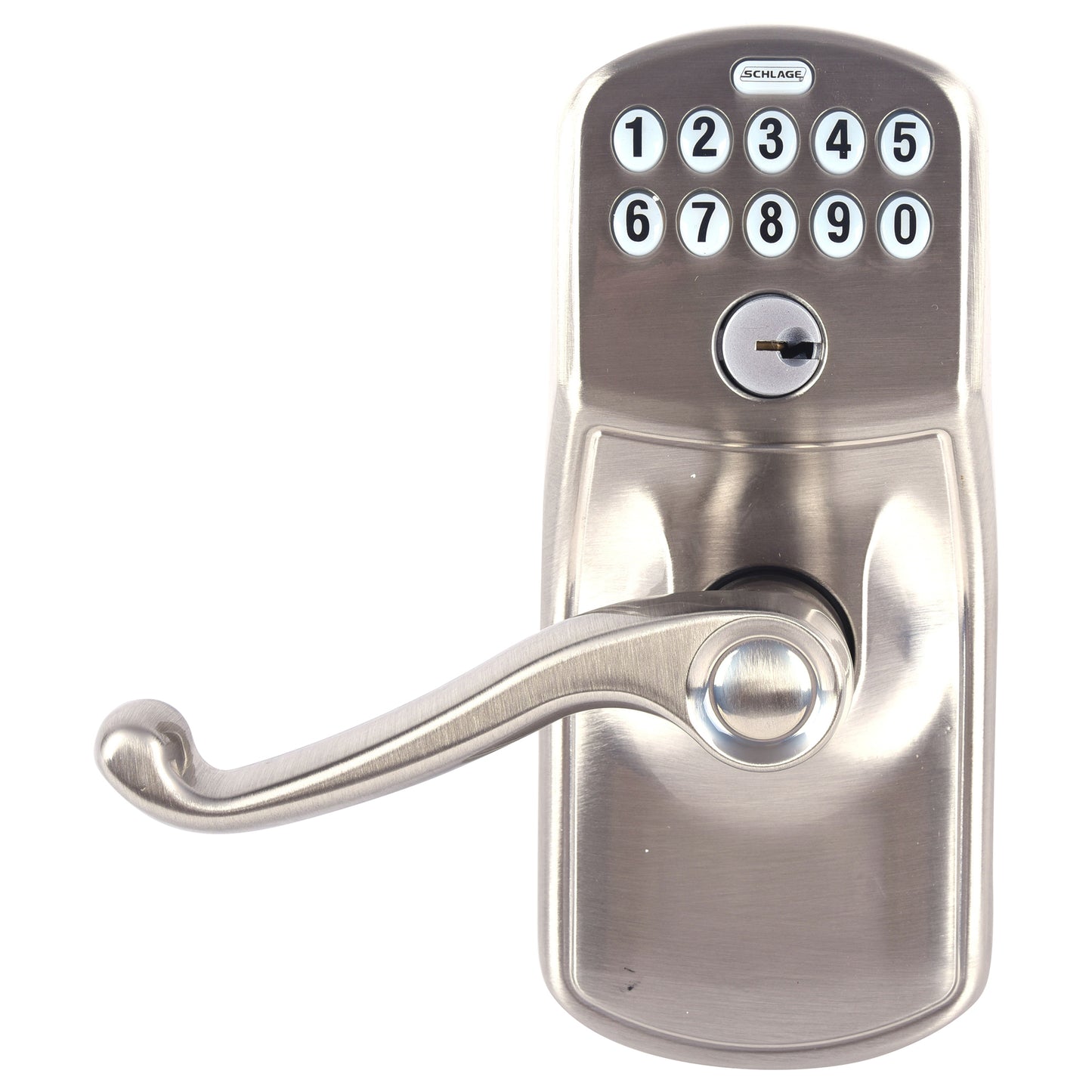 Schlage Residential FE575 PLY619FLA KD FE Series Grade 2 Cylindrical PIN Access Technology Keypad Lockset