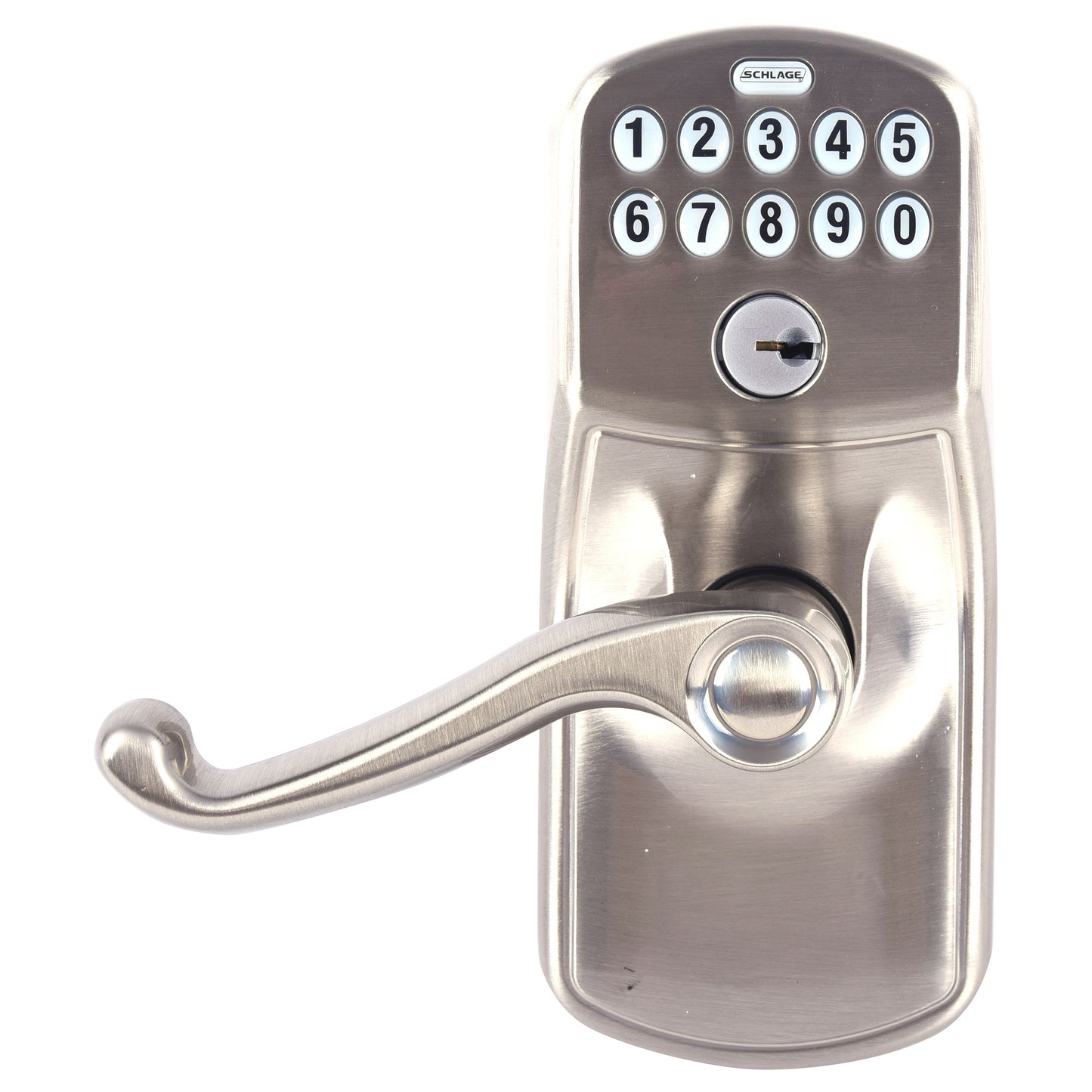 Schlage Residential FE595 PLY619FLA KD FE Series Grade 2 Cylindrical PIN Access Technology Keypad Lockset