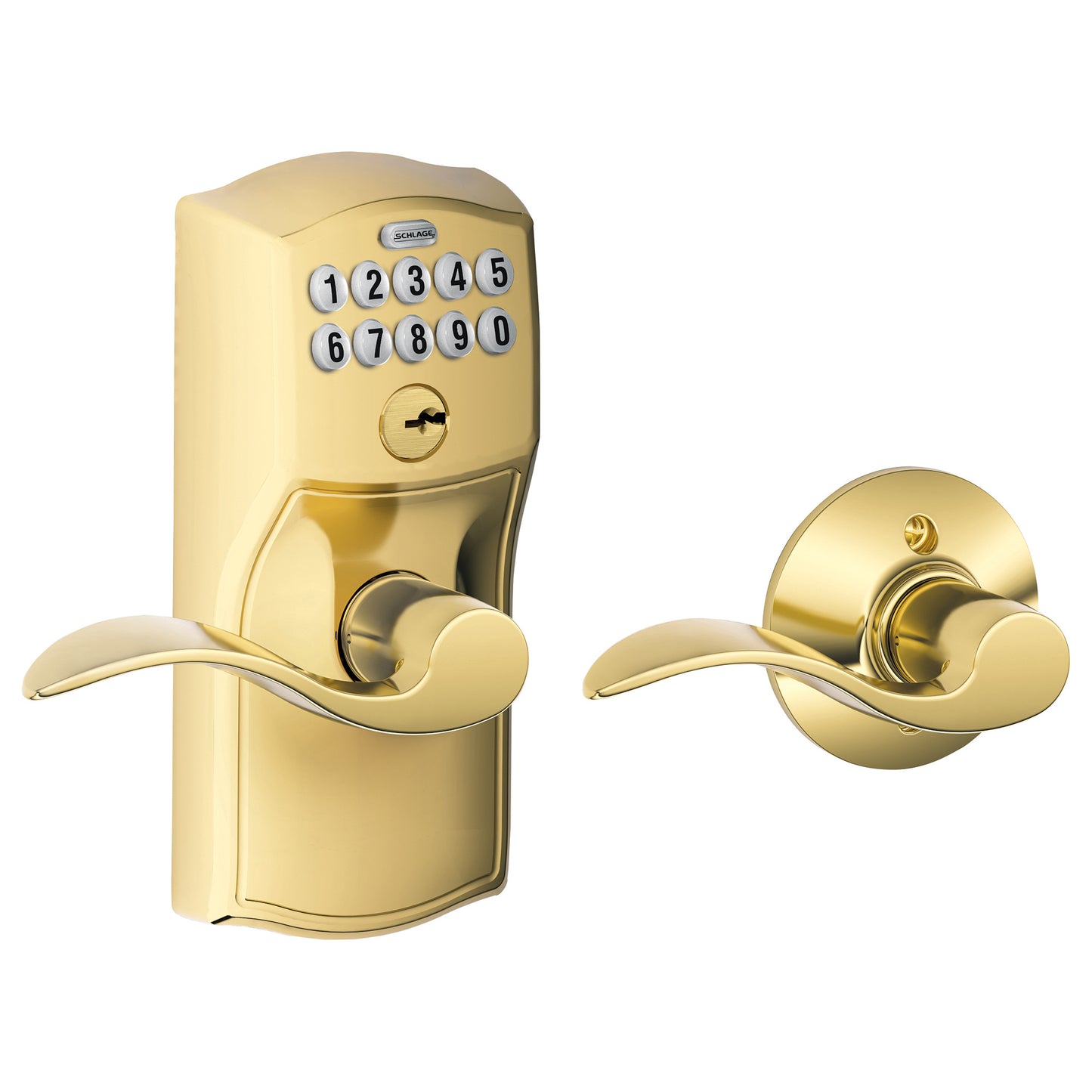 Schlage Residential FE575 CAM505ACC KD FE Series Grade 2 Cylindrical PIN Access Technology Keypad Lockset