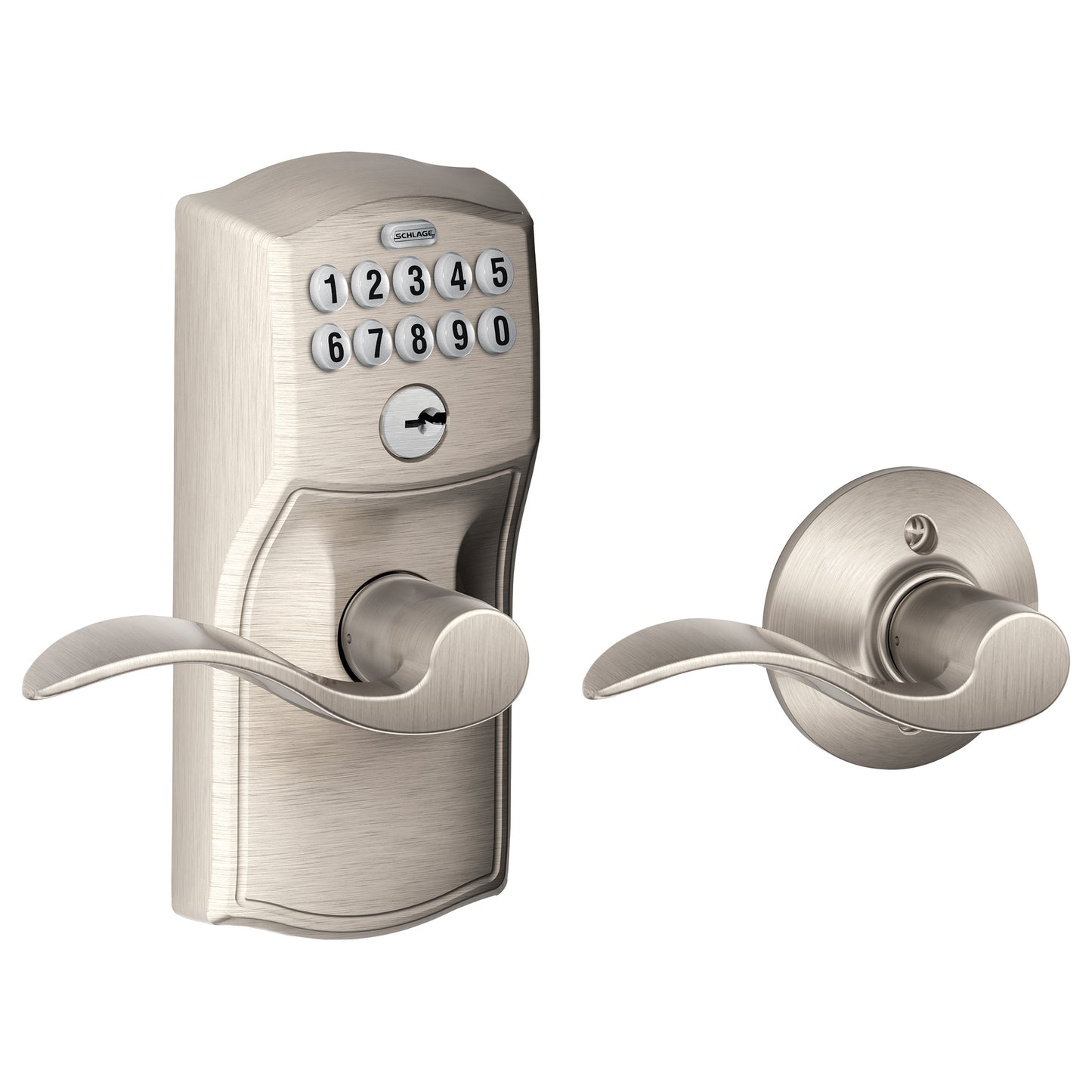 Schlage Residential FE575 CAM619ACC KD FE Series Grade 2 Cylindrical PIN Access Technology Keypad Lockset